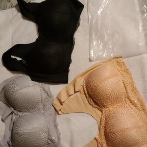LAST CALL OCW wireless full figure bras sizes 3x and 2x 44D and 40D never worn